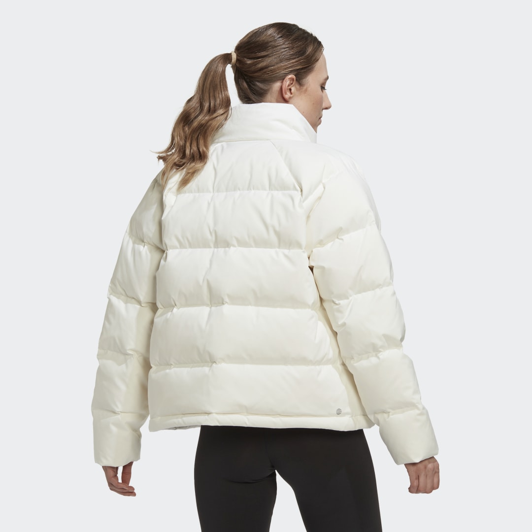 Prešívaná bunda adidas Originals Helionic Relaxed Down Jacket Biela | HG6281, 1