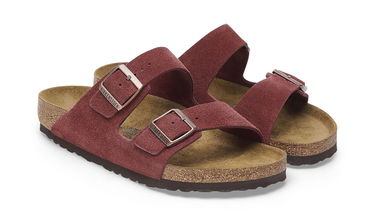 Tenisky a topánky Birkenstock Arizona Suede Leather Regular Fit Sandal Vínová | 1028353, 3