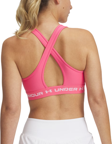 Podprsenka Under Armour Crossback Mid Sports Bra Ružová | 1361034-672, 2
