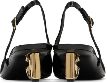 Tenisky a topánky Dolce & Gabbana Dolce&Gabbana Patent Leather Slingback Heels Čierna | CG0913 A1037, 1
