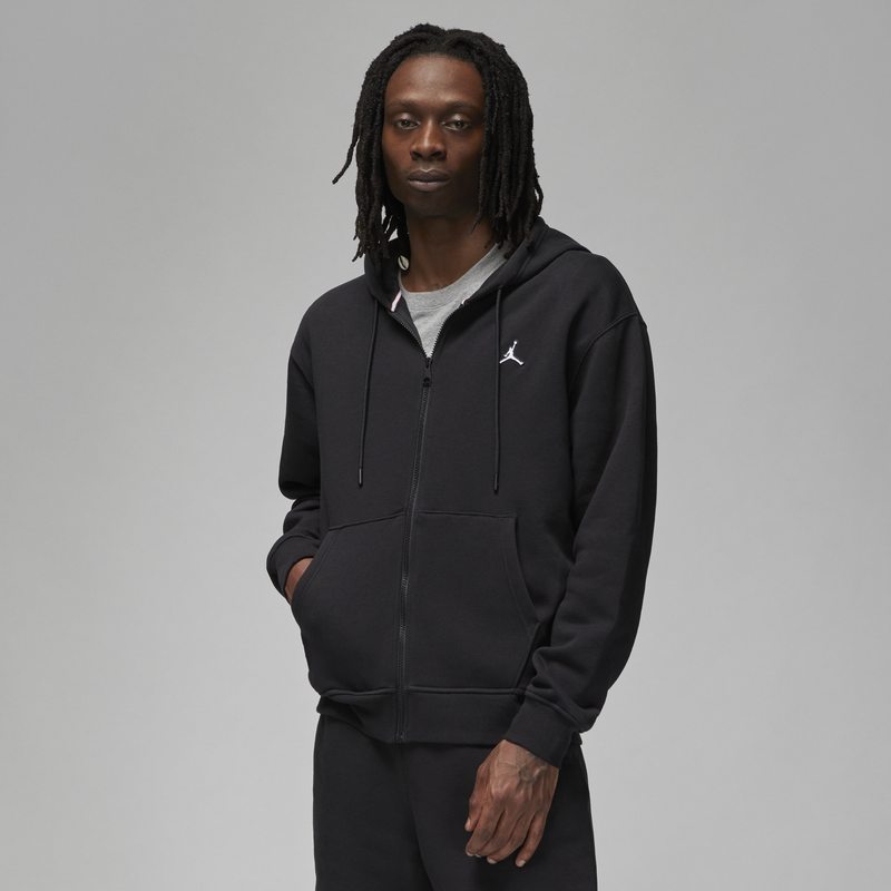 Mikina Jordan Essentials Full-Zip Fleece Hoodie Čierna | DQ7350-010, 0
