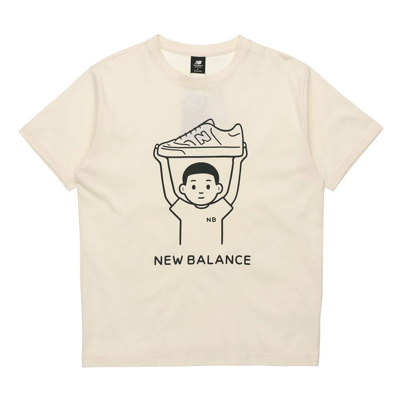 Tričko New Balance Noritake Fun Pattern Graphic T-Shirt Béžová | AMT02376-IV