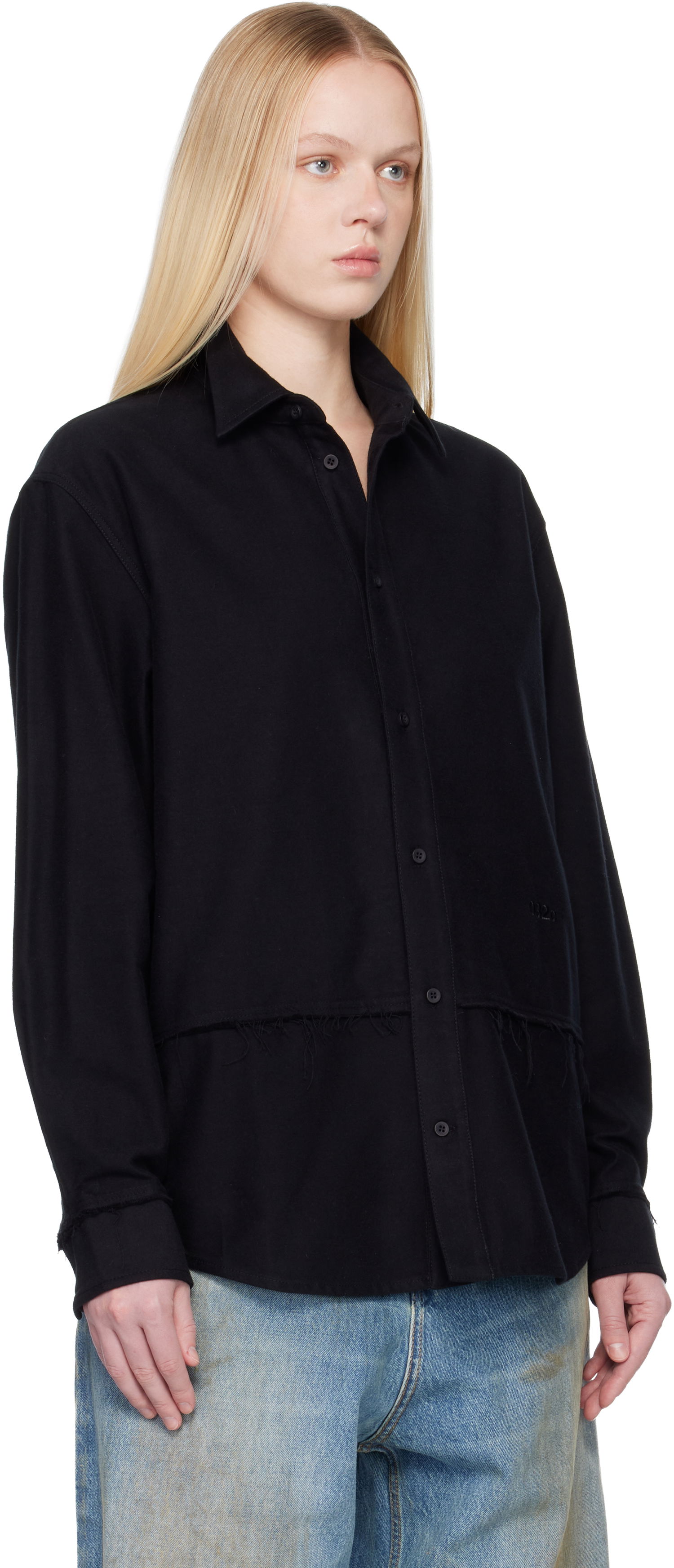 Košeľa 032C Workday Flannel Shirt Čierna | F25-URW-1302-000-W, 1