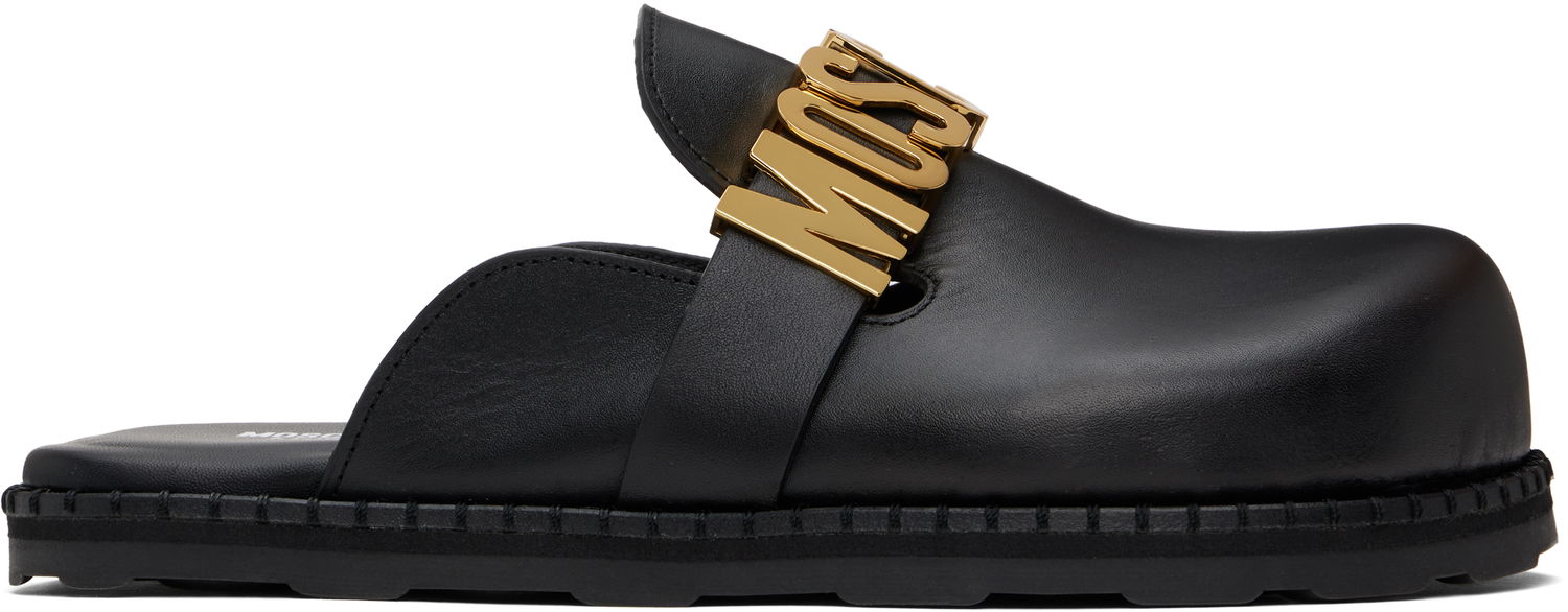 Oblečenie Moschino Moschino Lettering Logo Slip-On Loafers Čierna | MA10162G1M MF0 000, 0