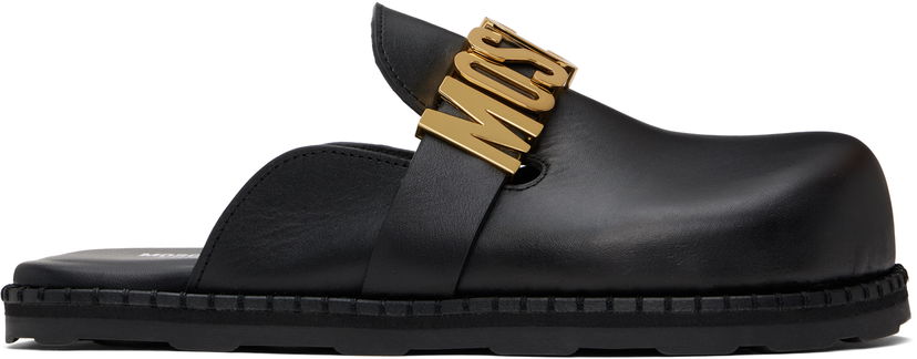Oblečenie Moschino Moschino Lettering Logo Slip-On Loafers Čierna | MA10162G1M MF0 000