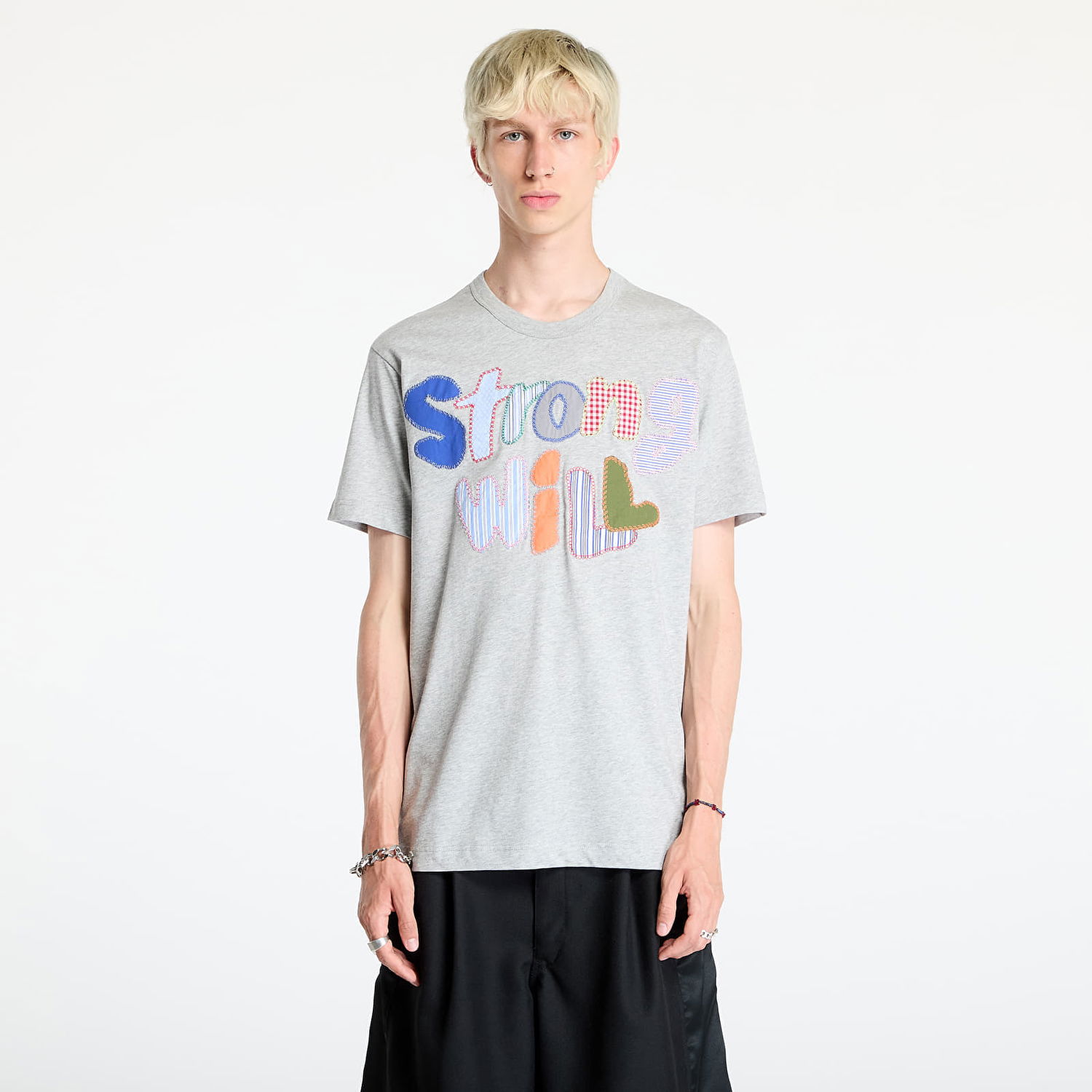 Tričko Comme des Garçons SHIRT Knit T-Shirt Grey Šedá | FN-T001 Grey, 0