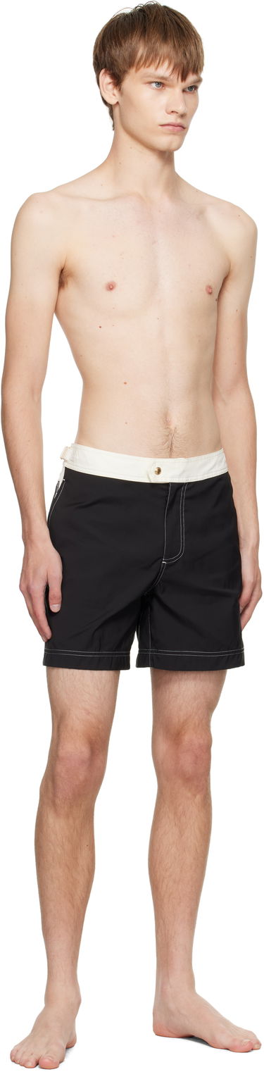 Plavky Tom Ford TOM FORD Nylon Contrast Swim Shorts Čierna | BSS002-FMN067, 3
