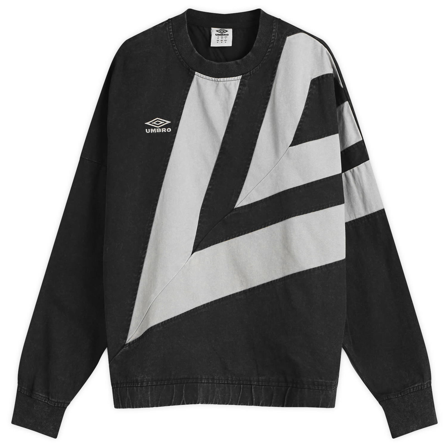 Mikina Umbro Washed Diamond Drill Sweatshirt Čierna | 66640U-NBA, 0