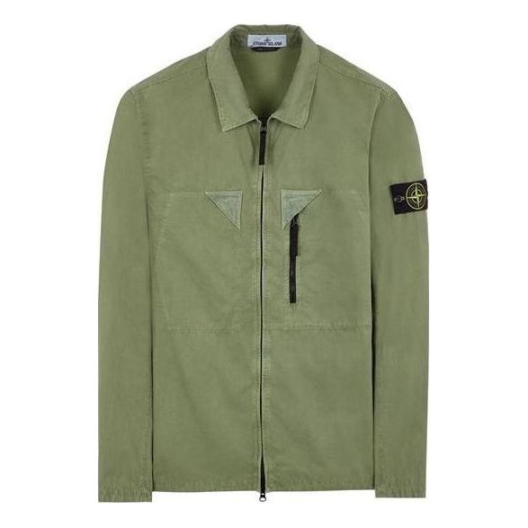 Košeľa Stone Island Dyed  Jacket Zelené | 7815106WN-V0155, 0