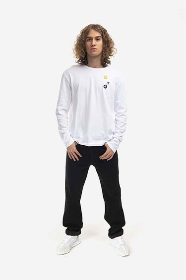 Tričko WOOD WOOD Long Sleeve T-Shirt Applique Biela | 10235402.2323.WHITE, 1