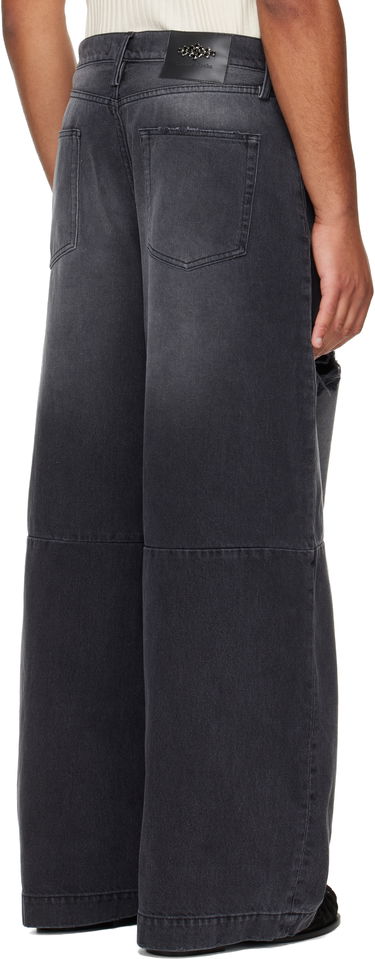 Džínsy Simone Rocha Simone Rocha Embellished Wide Leg Puddle Jeans Čierna | 4162B 1239D, 2