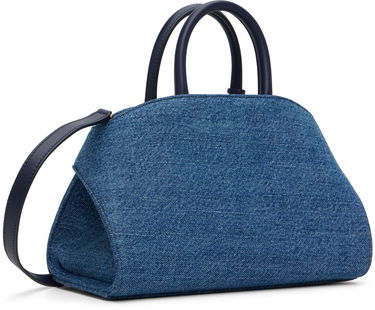 Kabelka FERRAGAMO Ferragamo XS Hug Denim Top Handle Bag Modrá | 783820, 2