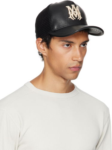 Šiltovka AMIRI AMIRI MA Leather Trucker Cap Čierna | AMHATR1039, 1