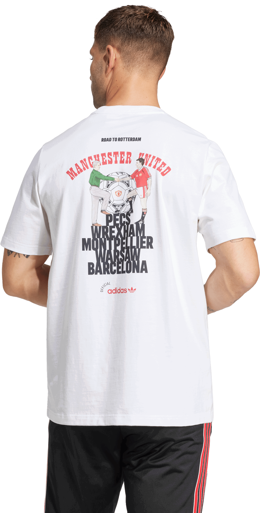 Tričko adidas Performance Manchester United '91 T-Shirt Biela | JC9389, 1