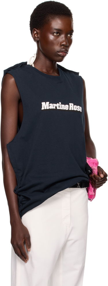 Tielko Martine Rose Martine Rose Double Vest Tank Top Navy | 671JE03504, 1