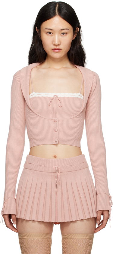 Sveter GUIZIO Guizio Cielo Knit Cardigan Ružová | H23620S020, 0
