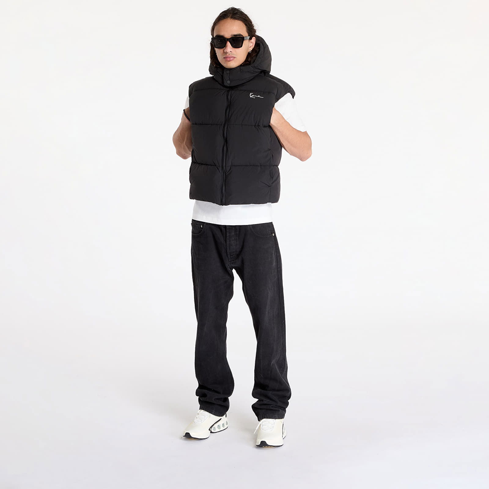 Small Signature Puffer Vest Black S