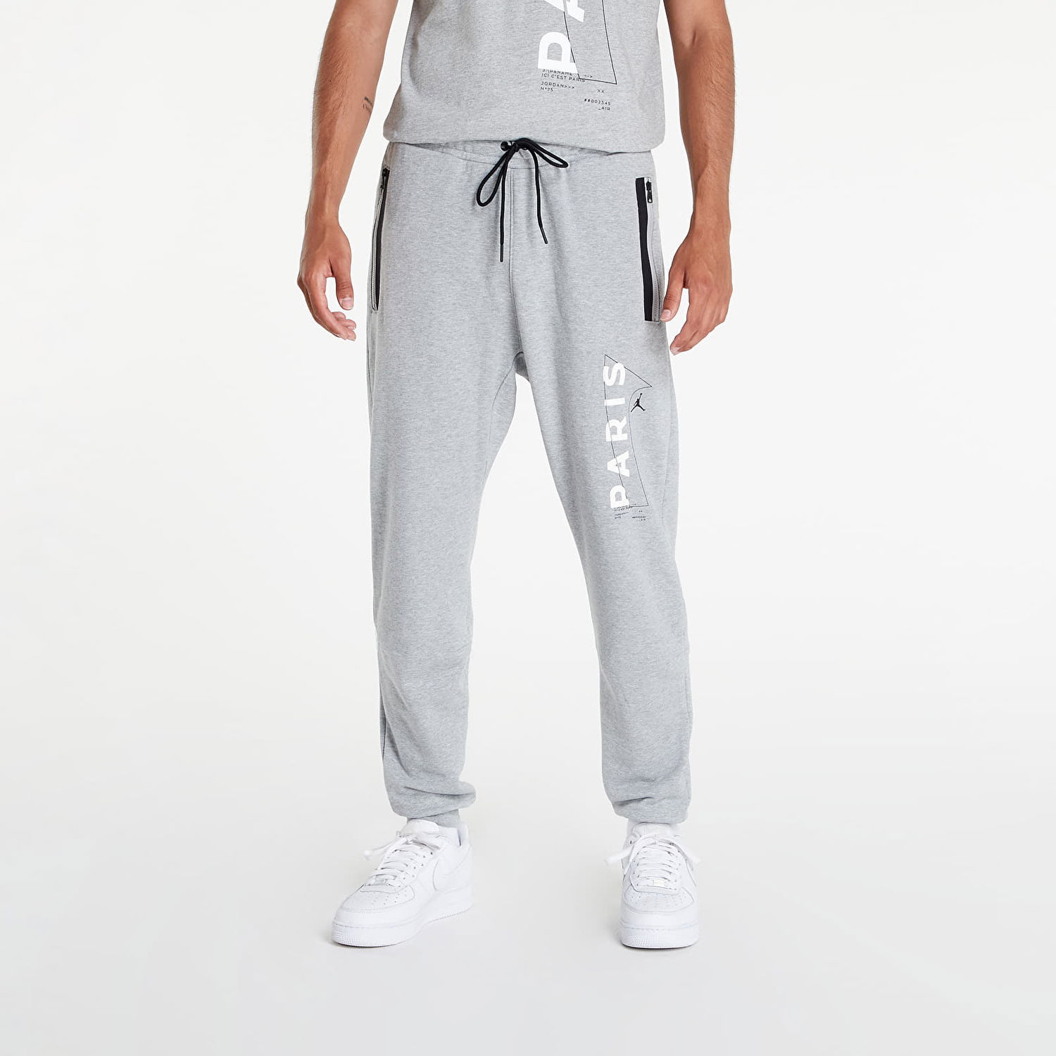 Nohavice a džínsy Jordan Paris Saint-Germain Fleece Pants Šedá | DM3094-063, 0