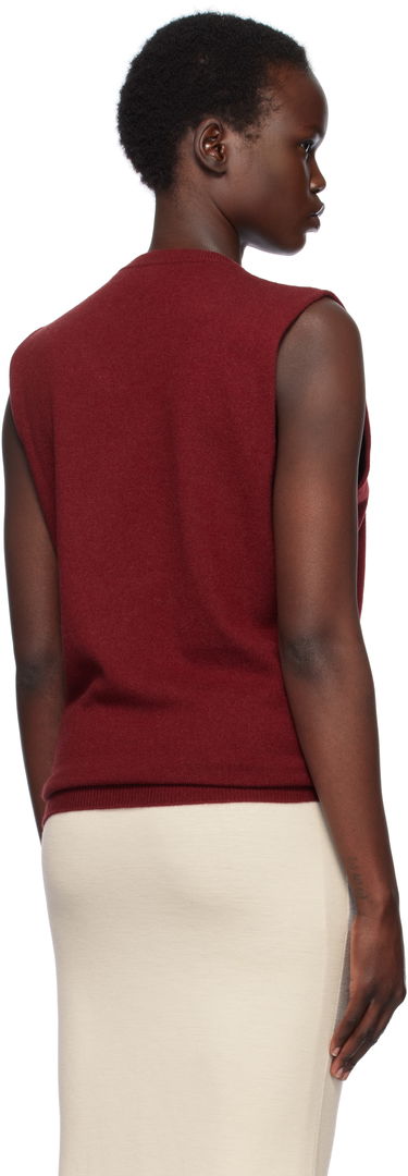 Sveter Jil Sander Jil Sander Cashmere Sleeveless Top Červená | J02GP0017_J13201, 2
