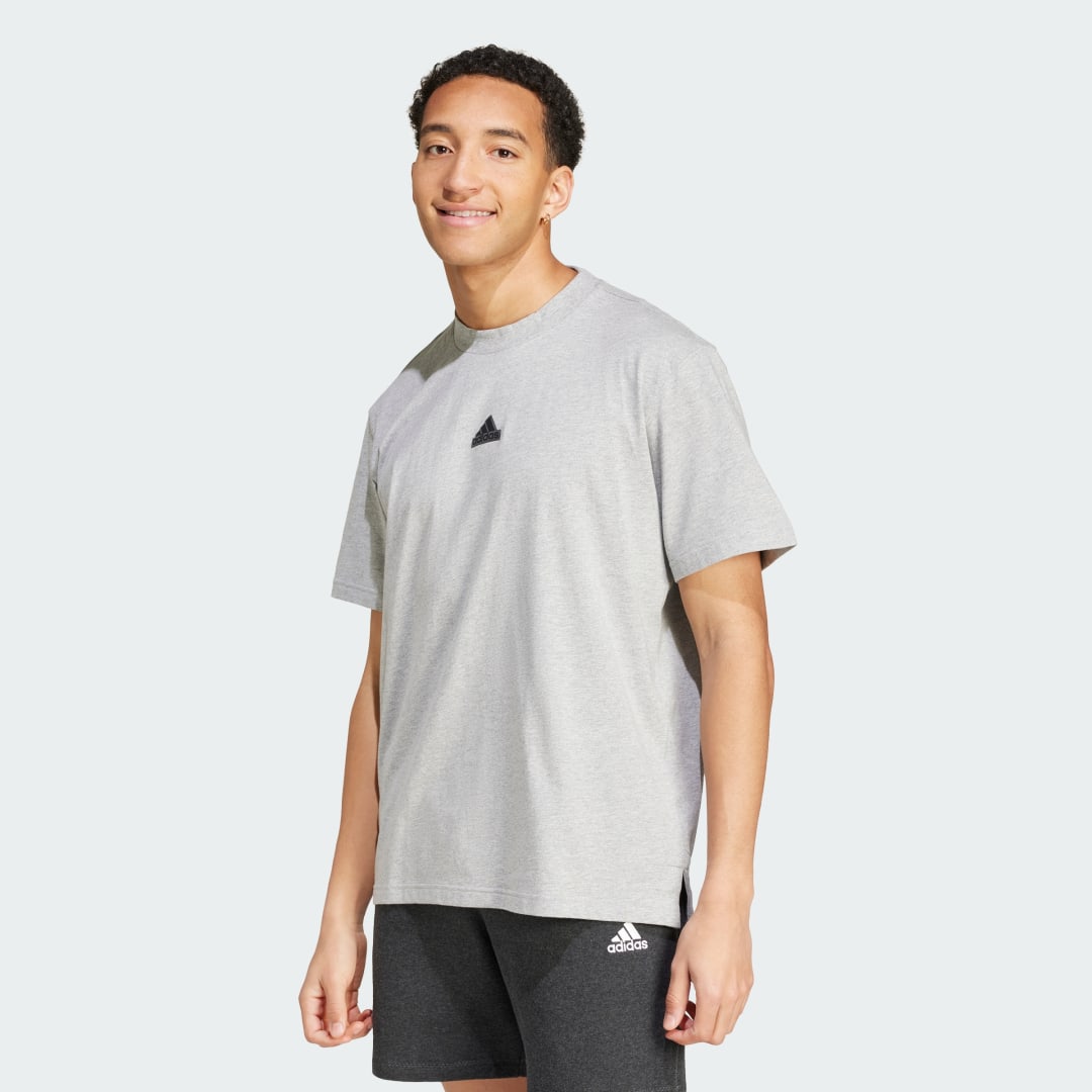 Tričko adidas Performance Badge of Sport Graphic Tee Šedá | IW3541, 0