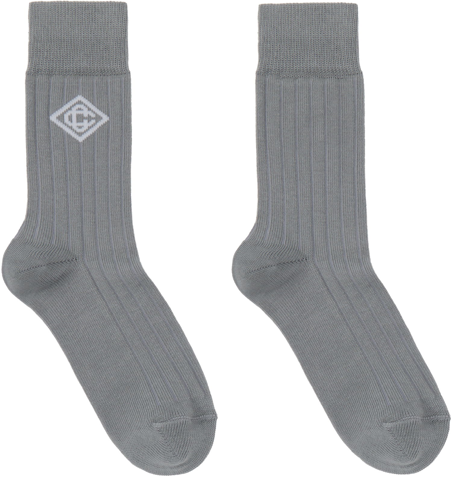 Ponožky Casablanca Dress Socks With Logo Šedá | APS25-ACC-086-02, 0