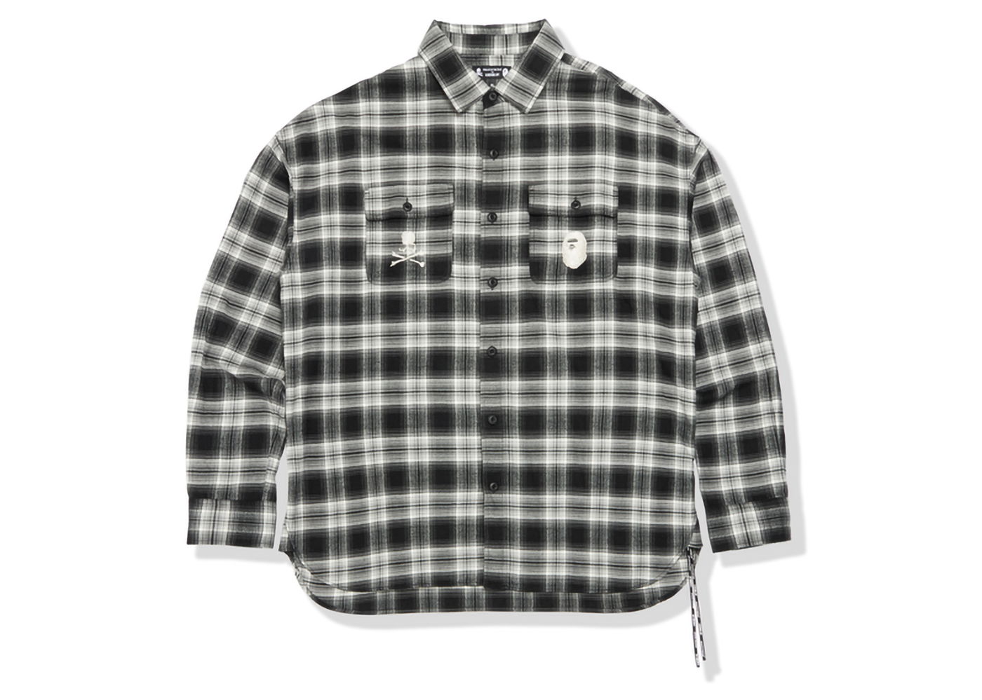 Košeľa BAPE BAPE x Mastermind 11th Anniversary Check Shirt Black Čierna | MVBST131902MI, 0