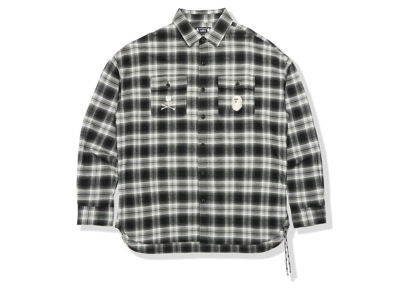 Košeľa BAPE BAPE x Mastermind 11th Anniversary Check Shirt Black Čierna | MVBST131902MI