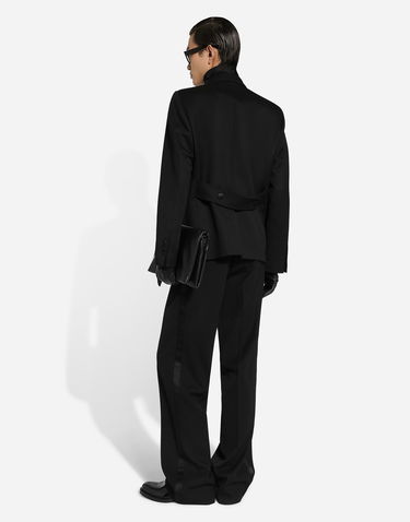 Bunda Dolce & Gabbana Double-breasted Embroidered Satin Jacket Čierna | G2UF1TGI722N0000, 2