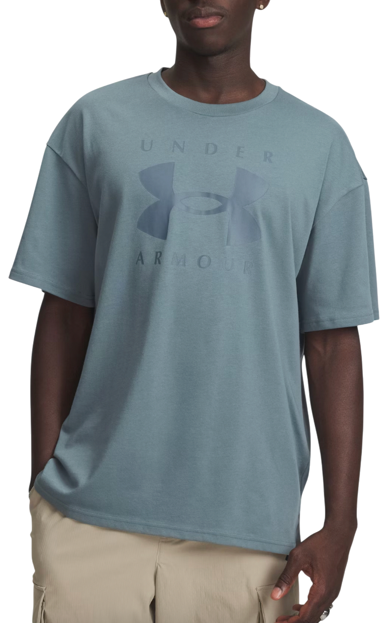 Tričko Under Armour Heavyweight Oversized Branded Short Sleeve T-Shirt Modrá | 1389146-587