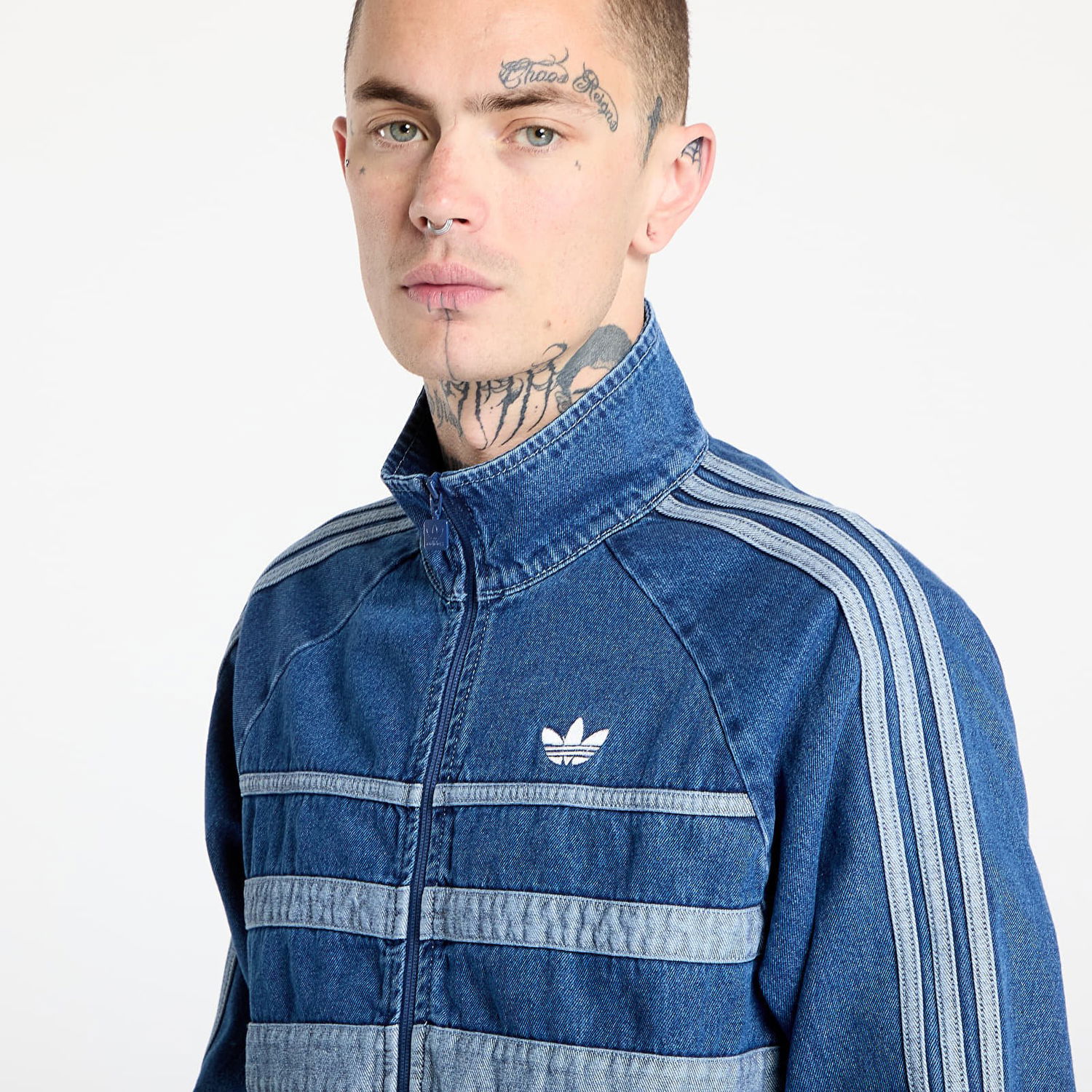 Bunda adidas Originals Adicolor First Denim Track Top Modrá | JX6457, 1