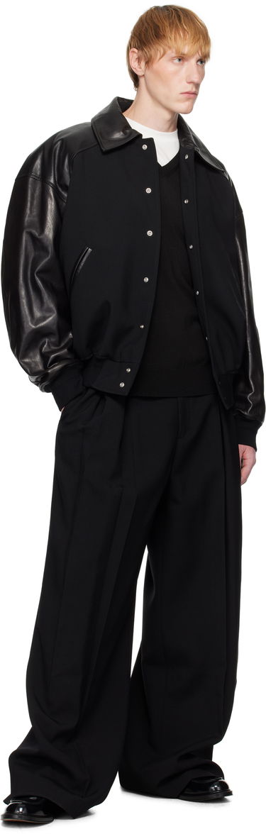 Bomber bunda Jil Sander Jil Sander Padded Leather Bomber Jacket Čierna | J21SW0050_J40160, 3