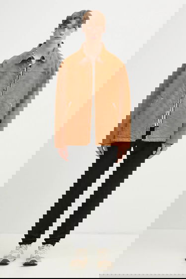 Bunda Maison Margiela MM6 Maison Margiela Collared Full-zip Utility Jacket Hnedá | SH0AM0048, 8