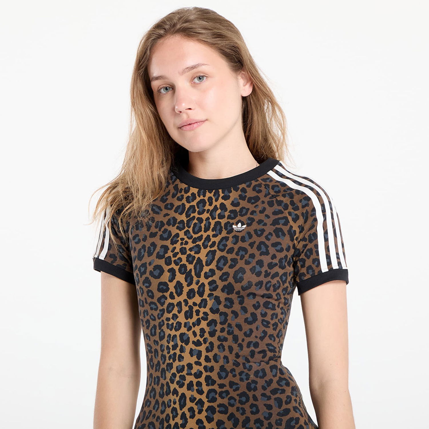 Tričko adidas Performance Leopard Cali T-Shirt Hnedá | JW7304, 1