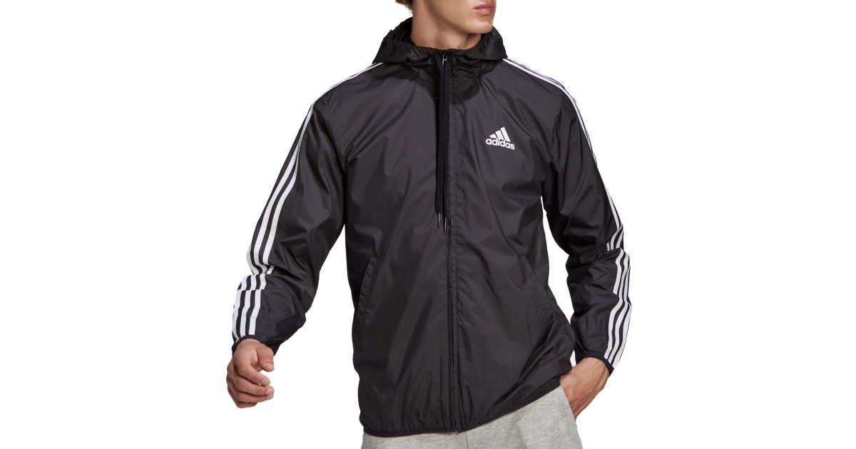 Vetrovka adidas Originals Primegreen Essentials 3-Stripes Čierna | gk9026, 1
