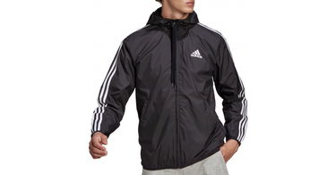 Vetrovka adidas Originals Primegreen Essentials 3-Stripes Čierna | gk9026, 1