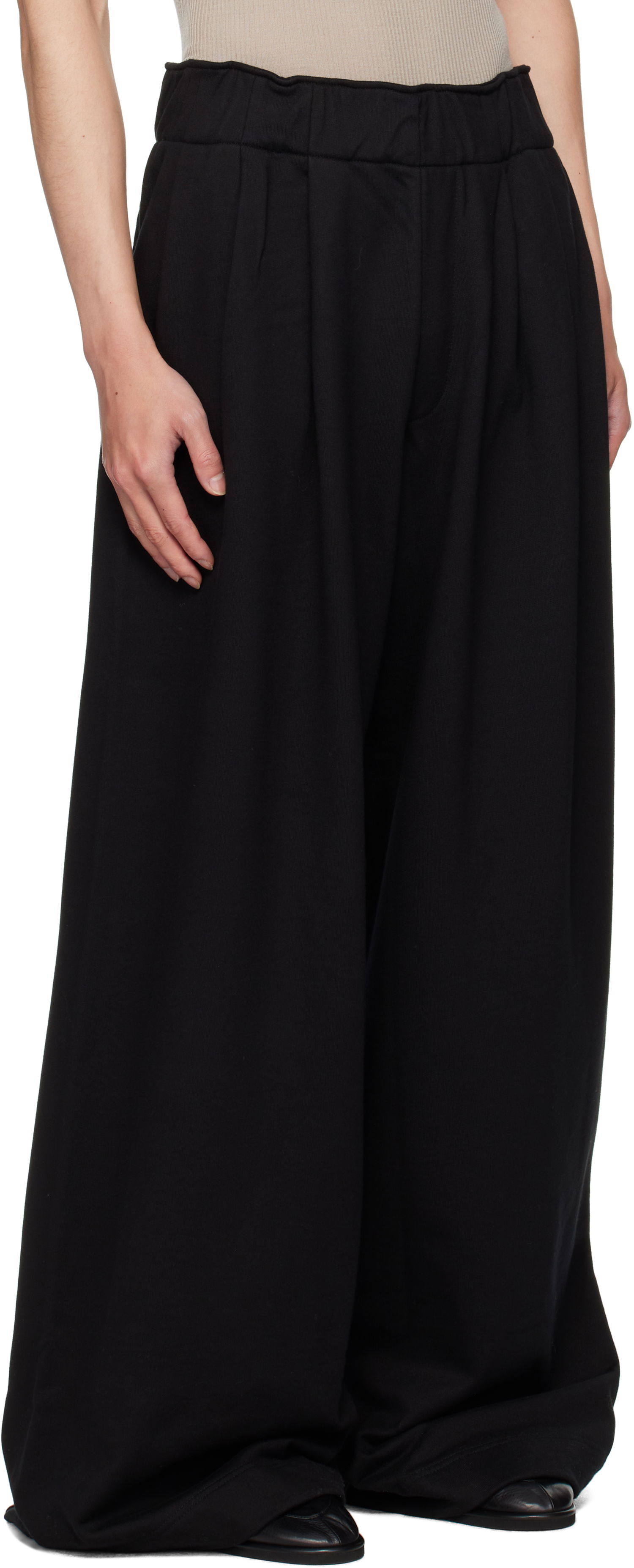 Tepláky Dries Van Noten Dries Van Noten Pleated Sweatpants Čierna | 252-021143-2611, 1