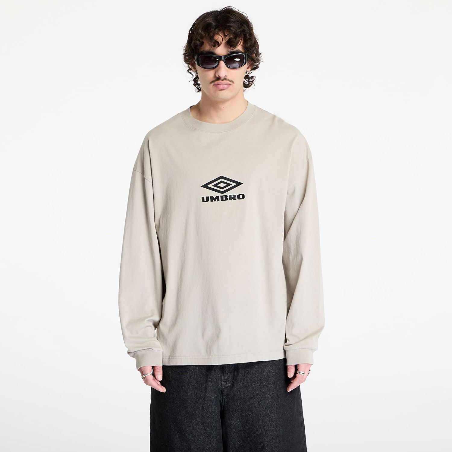 Tričko Umbro Umbro OG Logo Long Sleeve T-Shirt Béžová | UBMW0237JY54 BEG0002, 0