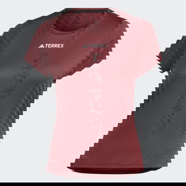 Tričko adidas Performance Terrex Agravic Trail Running Tee Vínová | HZ6262, 4