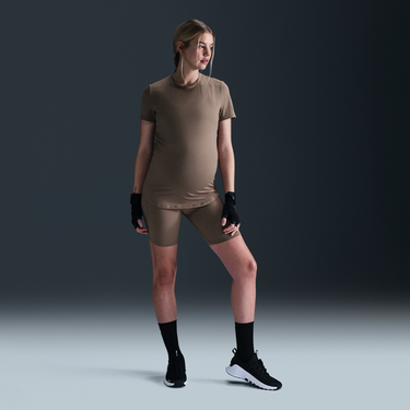 Súprava Nike Dri-FIT One Maternity Slim Short Sleeve T-Shirt Hnedá | FN5001-233, 2