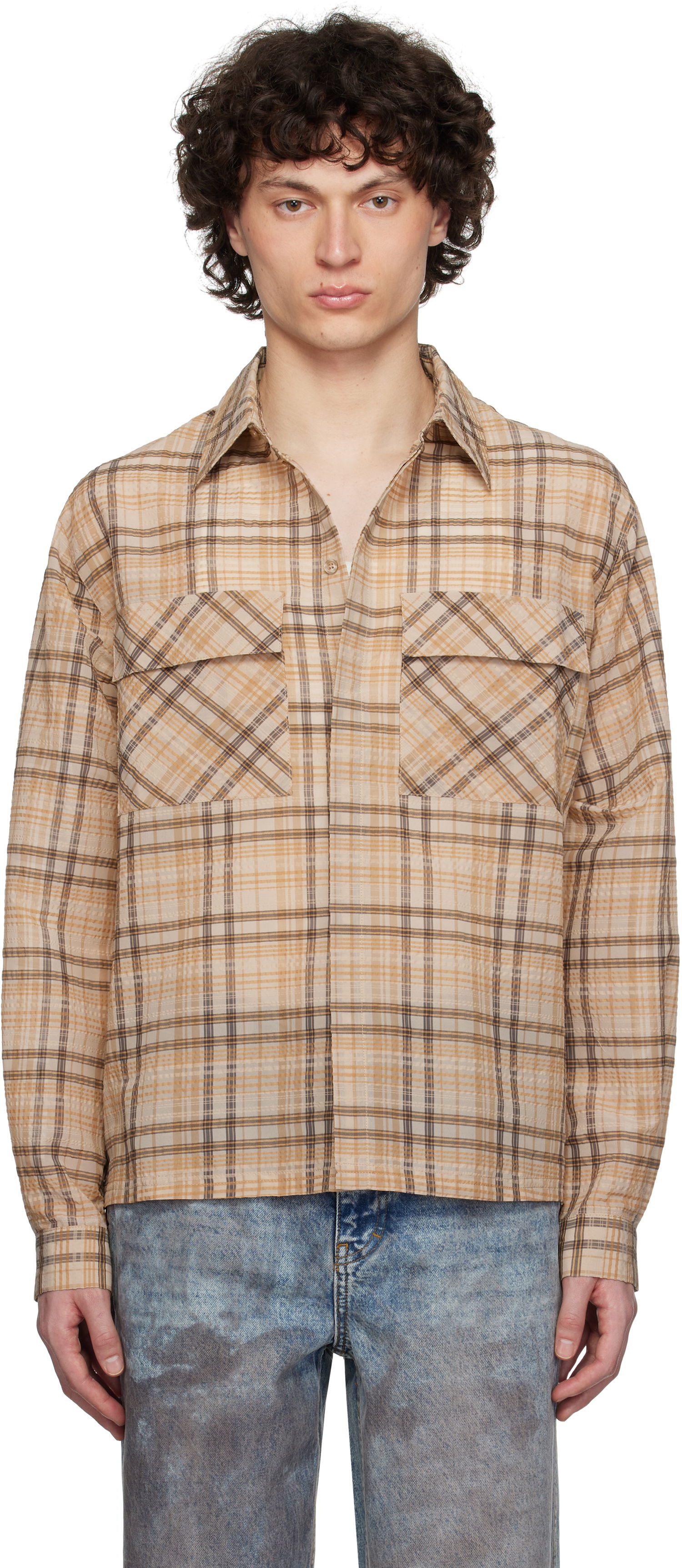 Košeľa Represent Clo Represent Sheer Flannel Shirt Béžová | MLM2907, 0