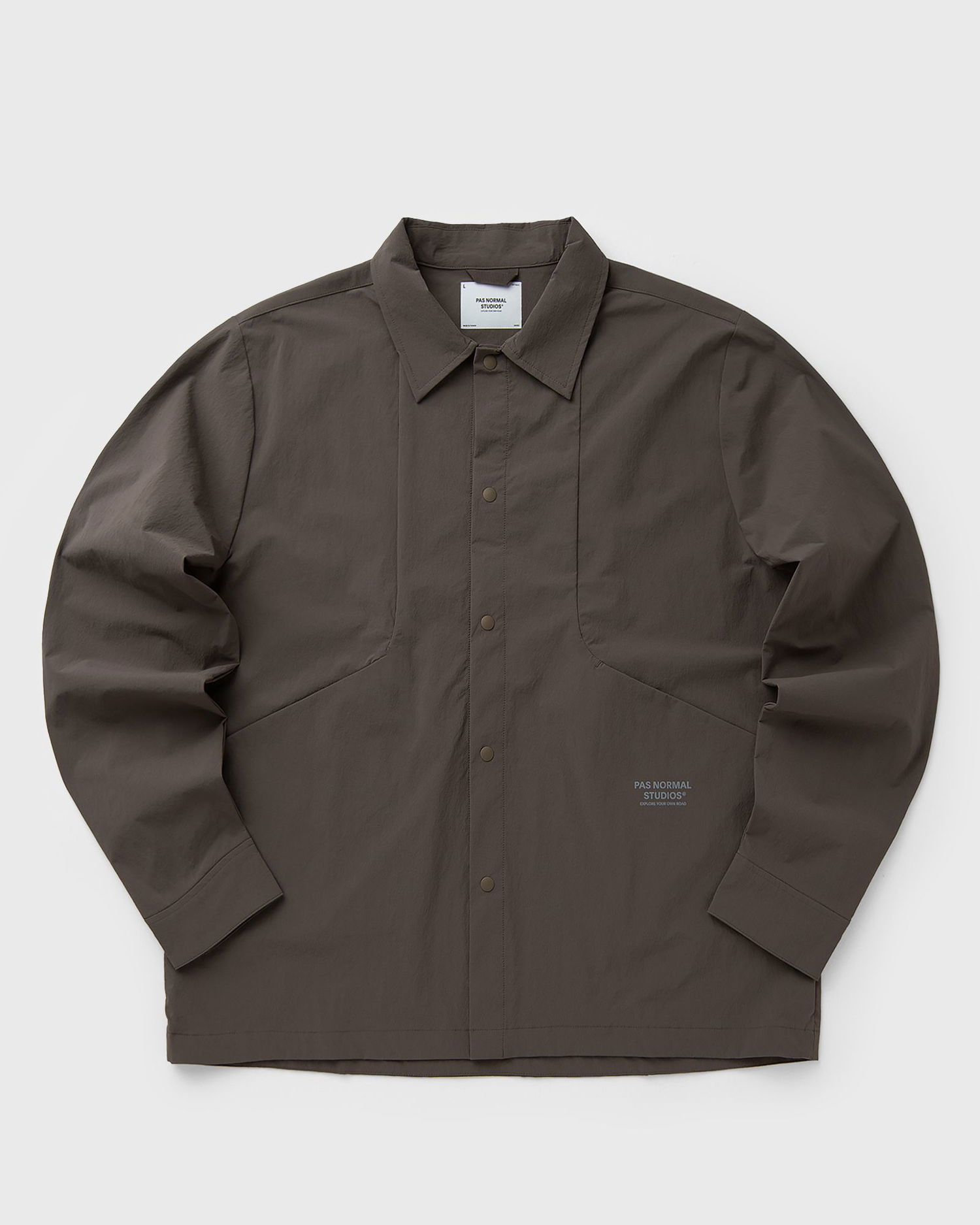 Košeľa Pas Normal Studios Off-Race Tech Overshirt Hnedá | MSH2043AO-505, 0