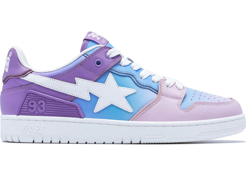 Tenisky a topánky BAPE SK8 Sta "Purple Gradient" Fialová | 1J30-191-023-PUR / 001FWJ301023I-PUR, 0