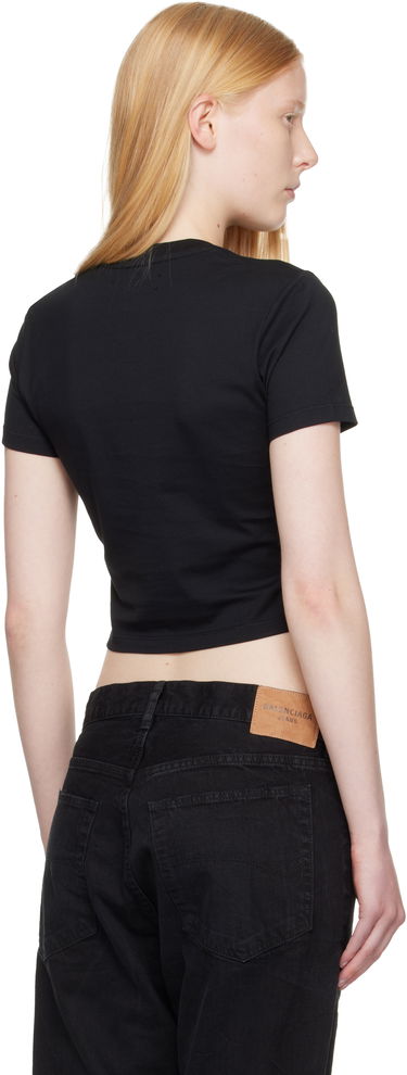 Crop Top AMIRI 'MA' Embroidered Baby Tee Čierna | AWJYTE1020, 2