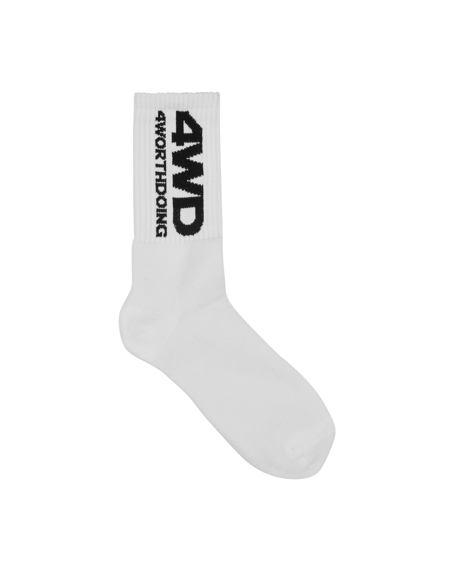 Ponožky 4 WORTH DOING Logo Socks Biela | 4WDLOGOSOCKS WHITE, 0