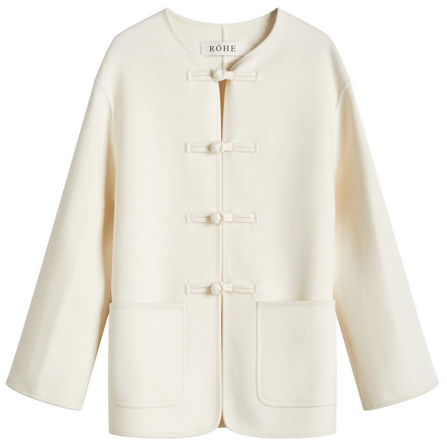 Bunda Róhe Rohe Traditional Double-Faced Jacket Biela | 414-11-083, 1