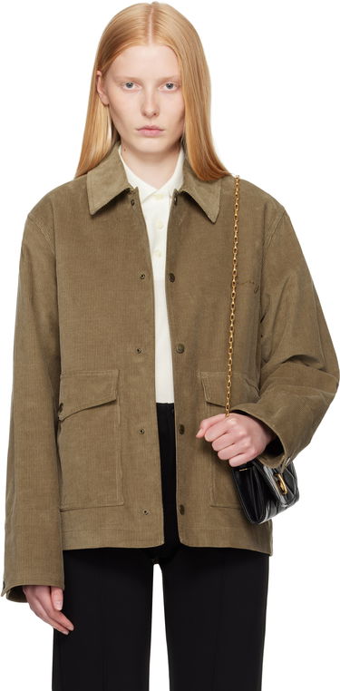 Bunda Burberry Burberry Corduroy Buttoned Jacket Zelené | 8110217, 0
