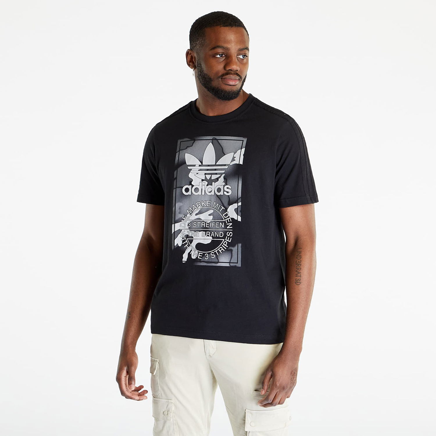 Tričko adidas Originals Camo Tong Short Sleeve Tee Čierna | HR3531, 1