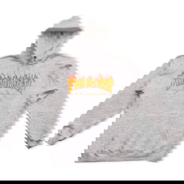 Mikina Thrasher Flame Hoodie Šedá | 113102GRY, 1