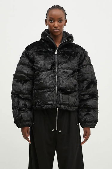 Prešívaná bunda Alpha Industries Fur Puffer Jacket Čierna | 148002, 0
