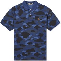 Polo tričko BAPE Color Camo Ape Head One Point Polo Navy | 001POJ801001M-NVY, 1